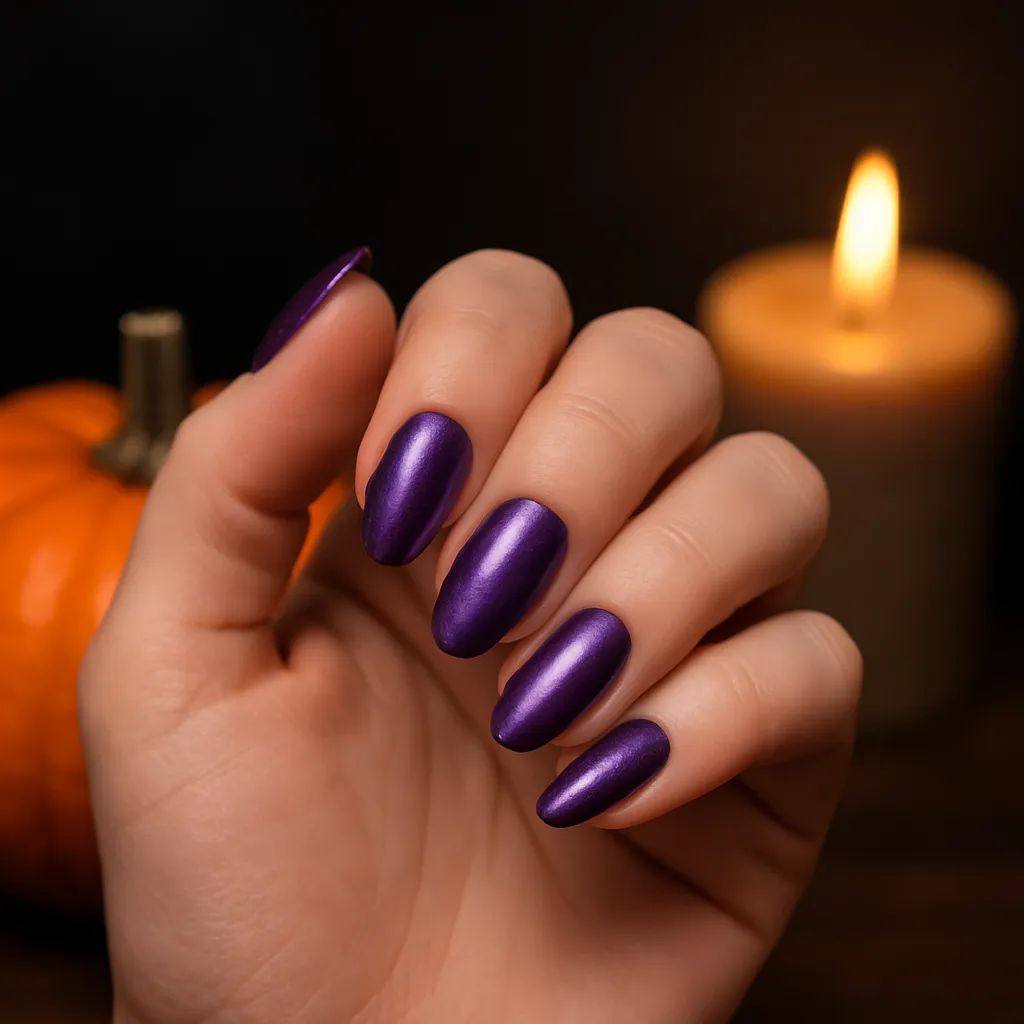 Halloween Flame Nails and Autumn Glow