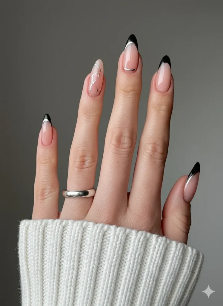 Chic-Black-French-Tips-with-Geometric-Touches.webp