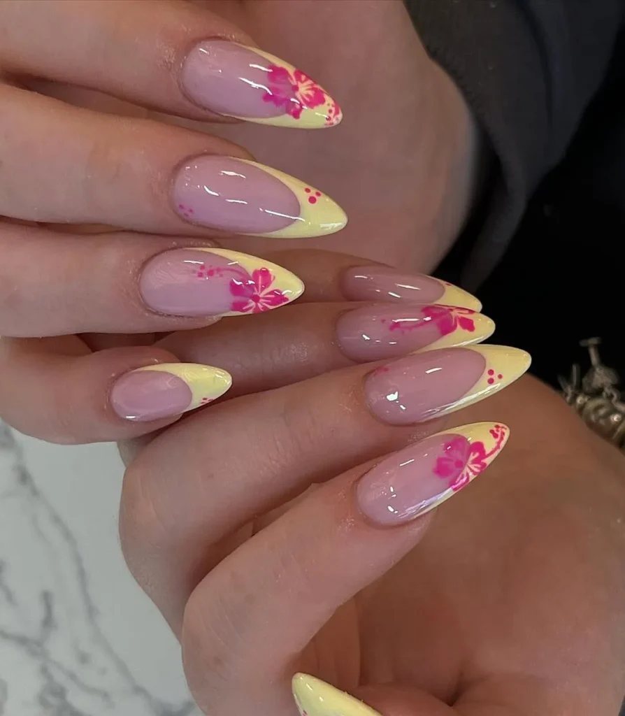 Hibiscus-and-Pastel-Yellow-Nails.webp
