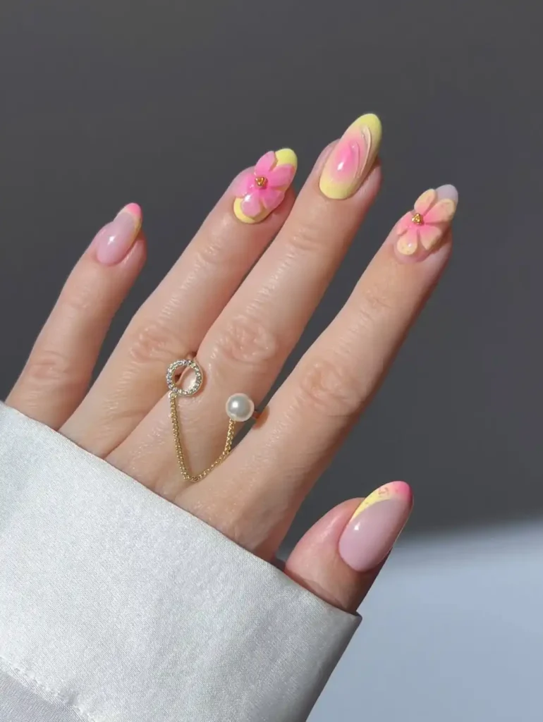 Pastel-Pink-and-Yellow-3D-Flower-Nails.webp