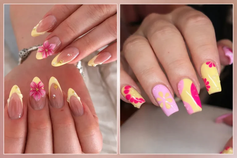 25 Gorgeous Yellow and Pink Nail Ideas to Try Now