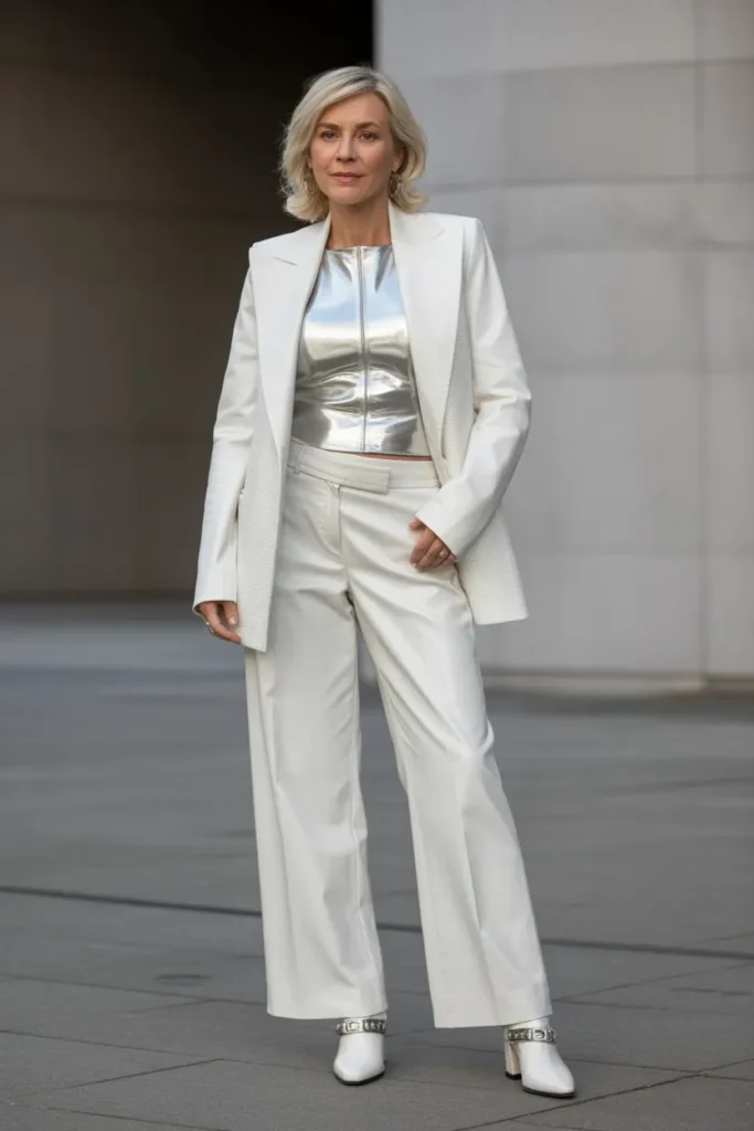 All-White Edgy Look