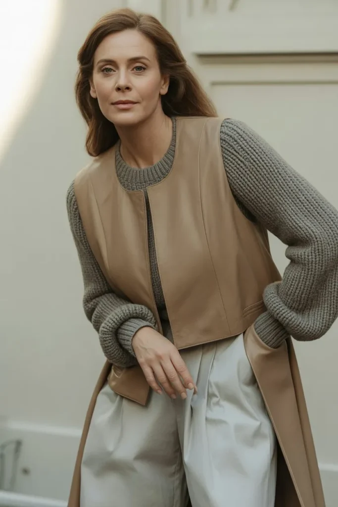 Balanced Outfit with Mixed Textures