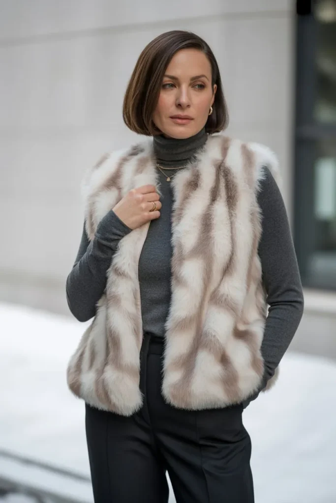 Faux Fur Layer for Elevated Warmth