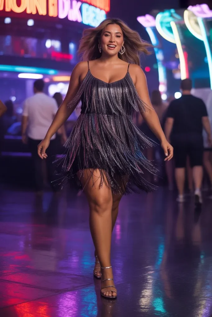Fringe Dress for Party Look