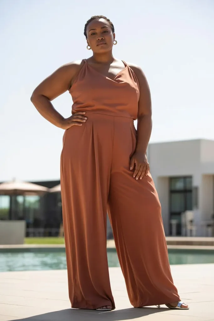 Jumpsuit with Wide-Leg Silhouette