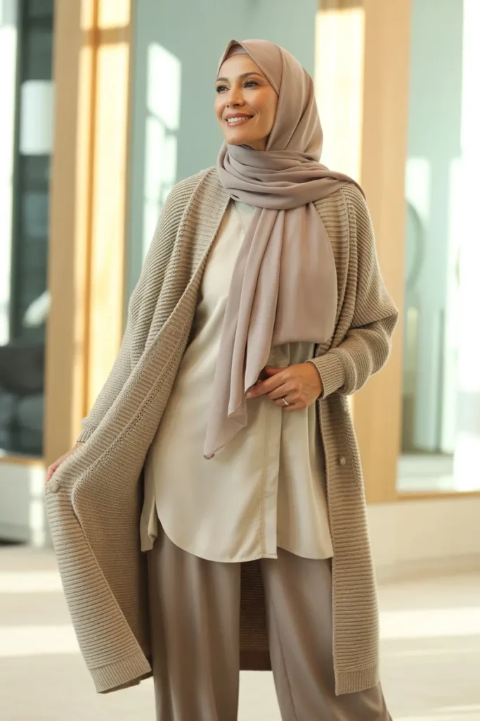 Layered Cardigan Look