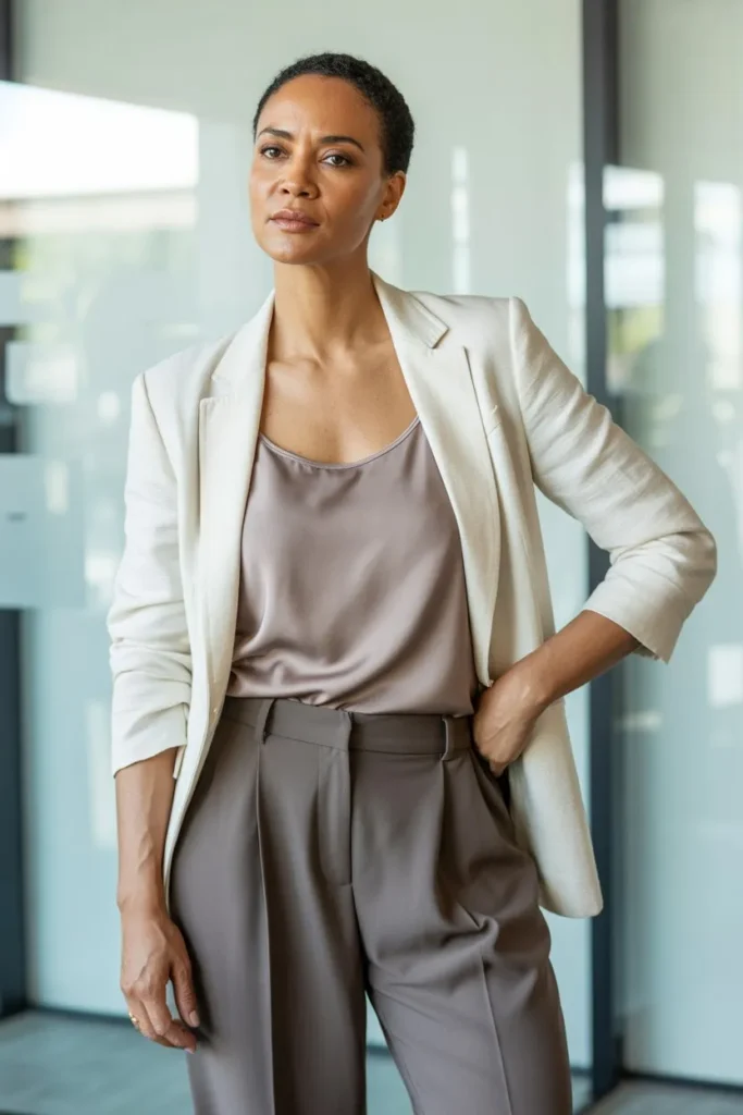 Lightweight Blazer with Summer Basics