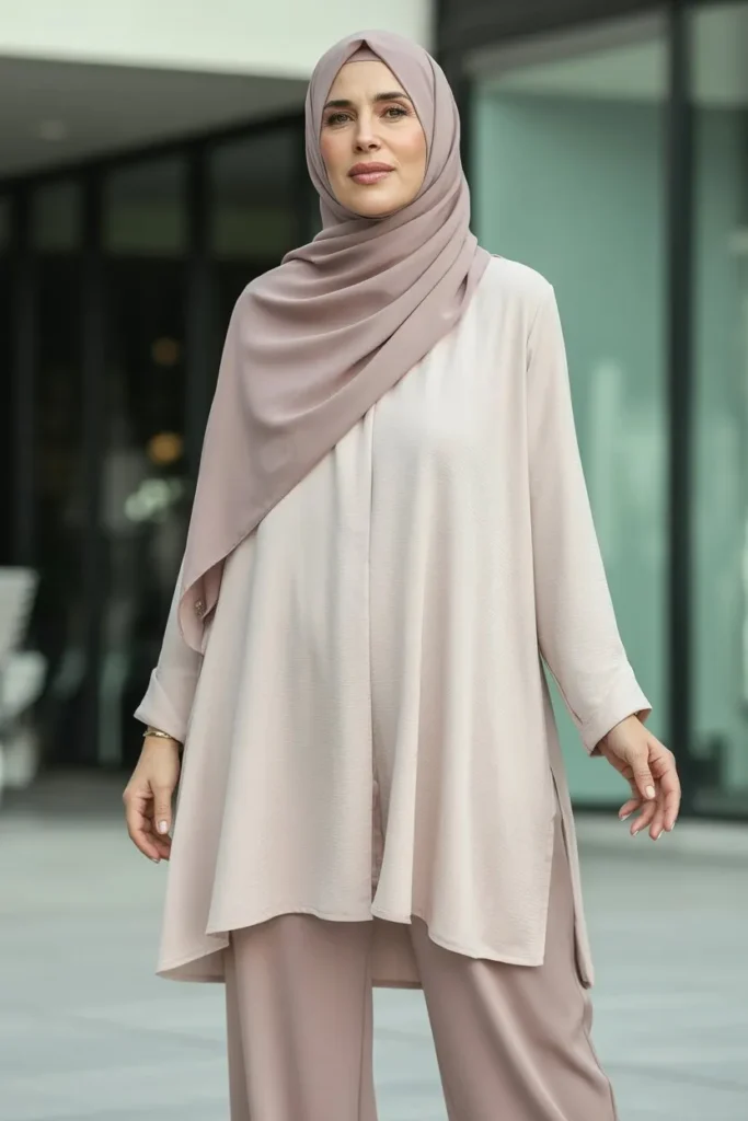 Long Tunic with Straight Pants
