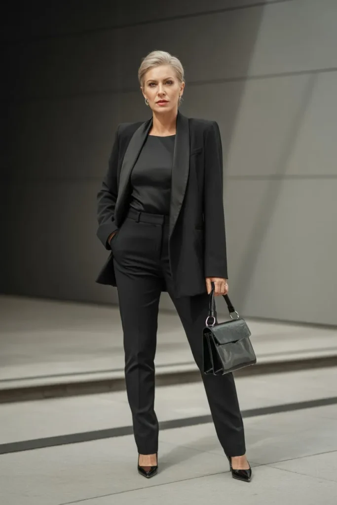 Monochrome Black Power Look