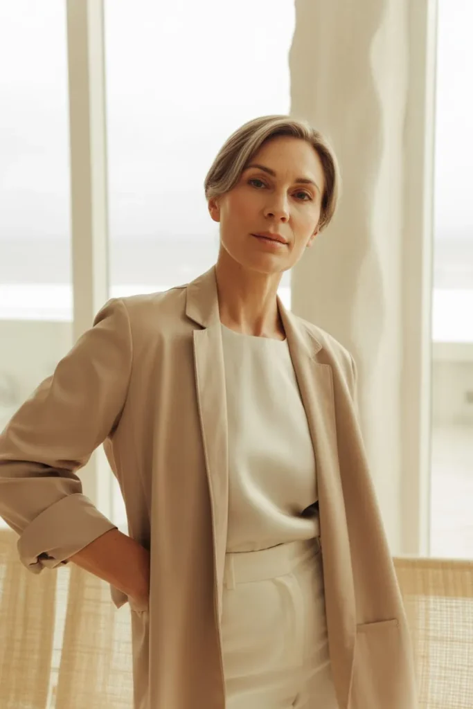 Monochrome Outfit for Clean Silhouette