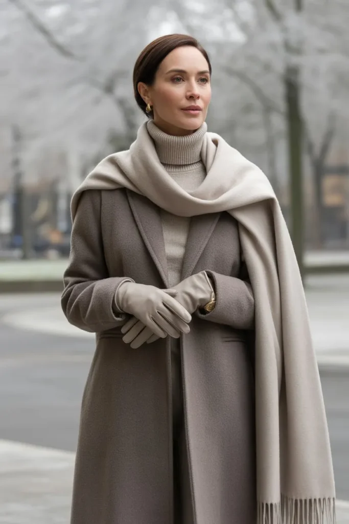 Monochrome Winter Outfit for Elegant Simplicity