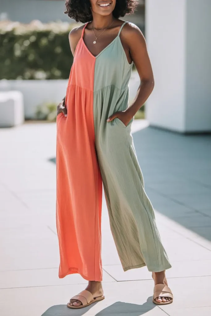 Shein Casual Jumpsuit with Slides