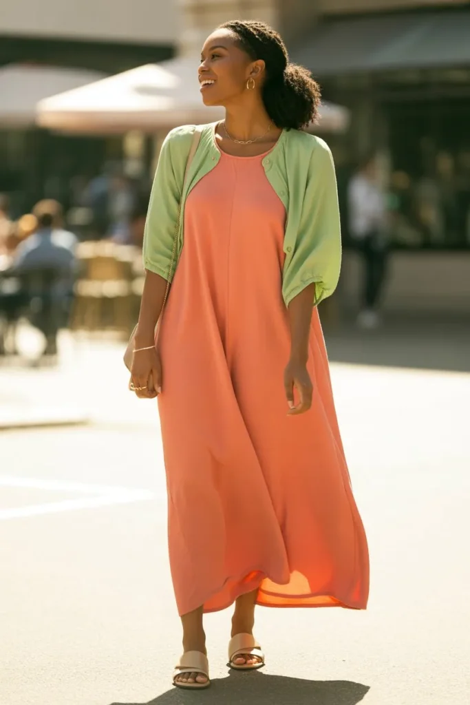 Shein Maxi Dress with Minimal Styling