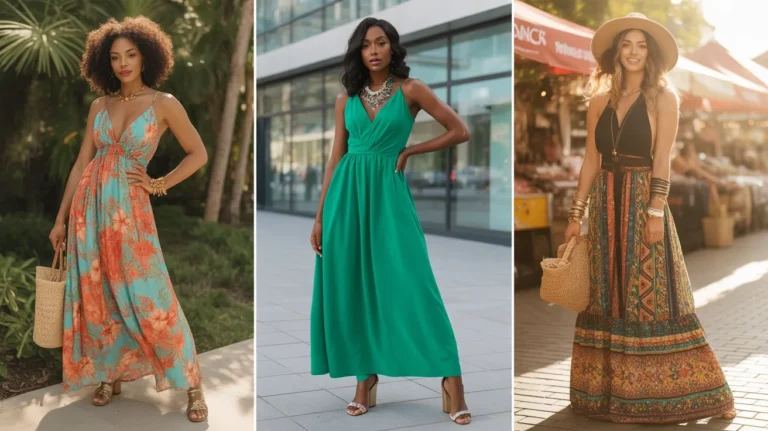 Summer Maxi Dress Outfit Ideas for Black Women