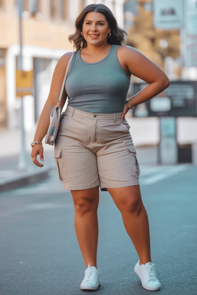 Tank Top with Cargo Shorts