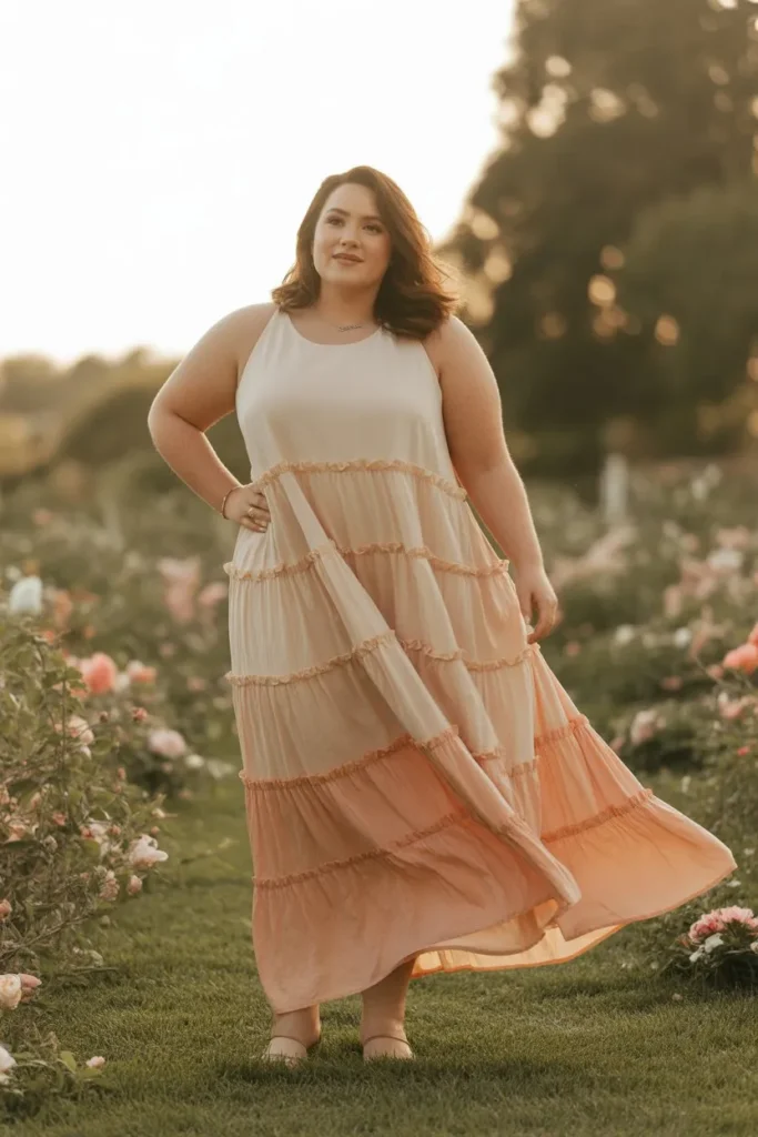 Tiered Maxi Dress with Soft Ruffles