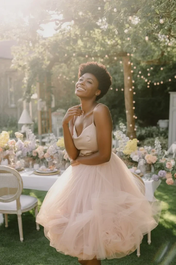 Tulle Skirt with Fitted Top